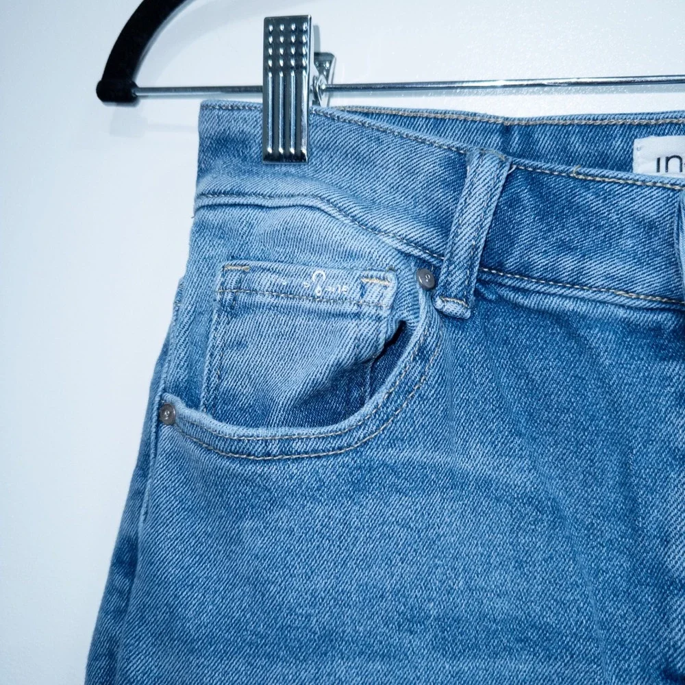 Insane Gene Blue Super‎ Relaxed Mid Rise Crop Boot Cut Jeans Size 27